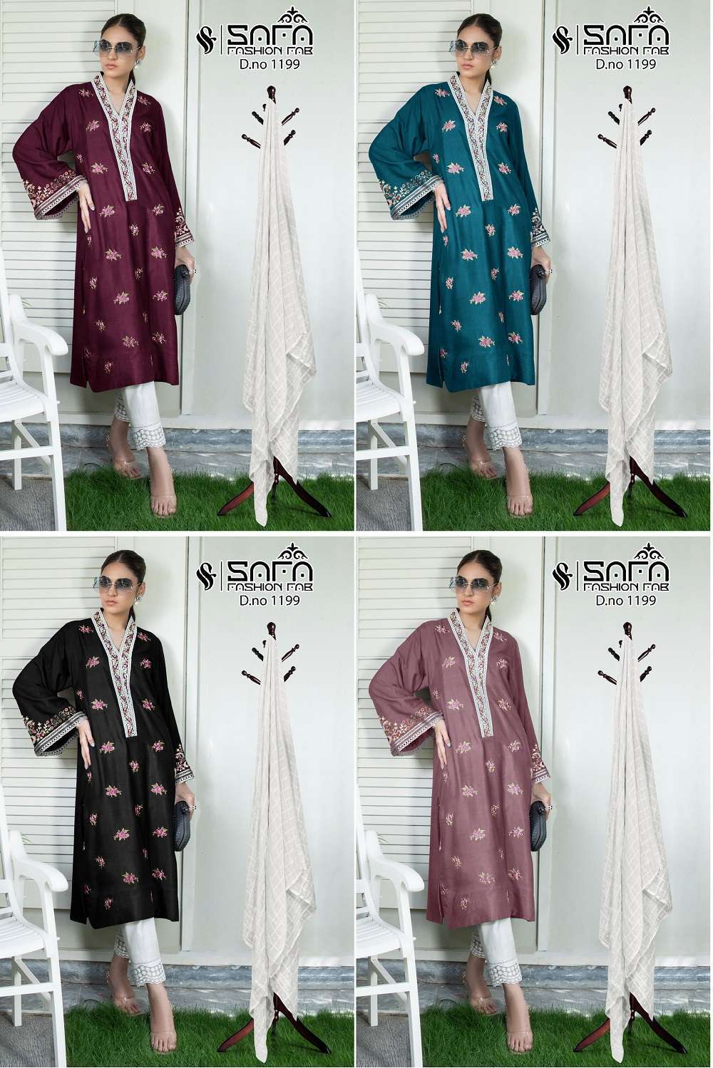 Safa Fashion Fab 1199 Pakistani Suits  Wholesale salwar kameez in Surat