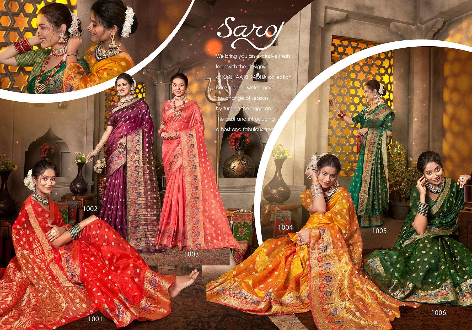 Sakhi Saheli Vol.4 Soft Organzaa Silk Saree Surat saree wholesale market