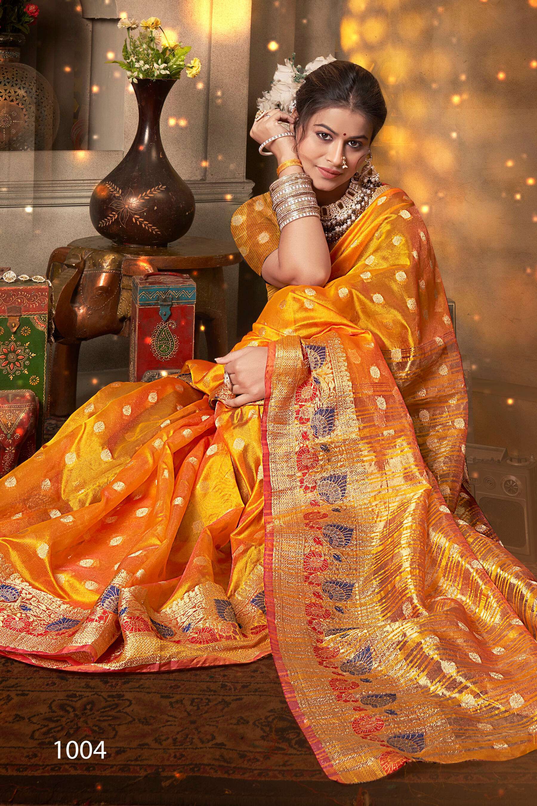 Sakhi Saheli Vol.4 Soft Organzaa Silk Saree Surat saree wholesale market