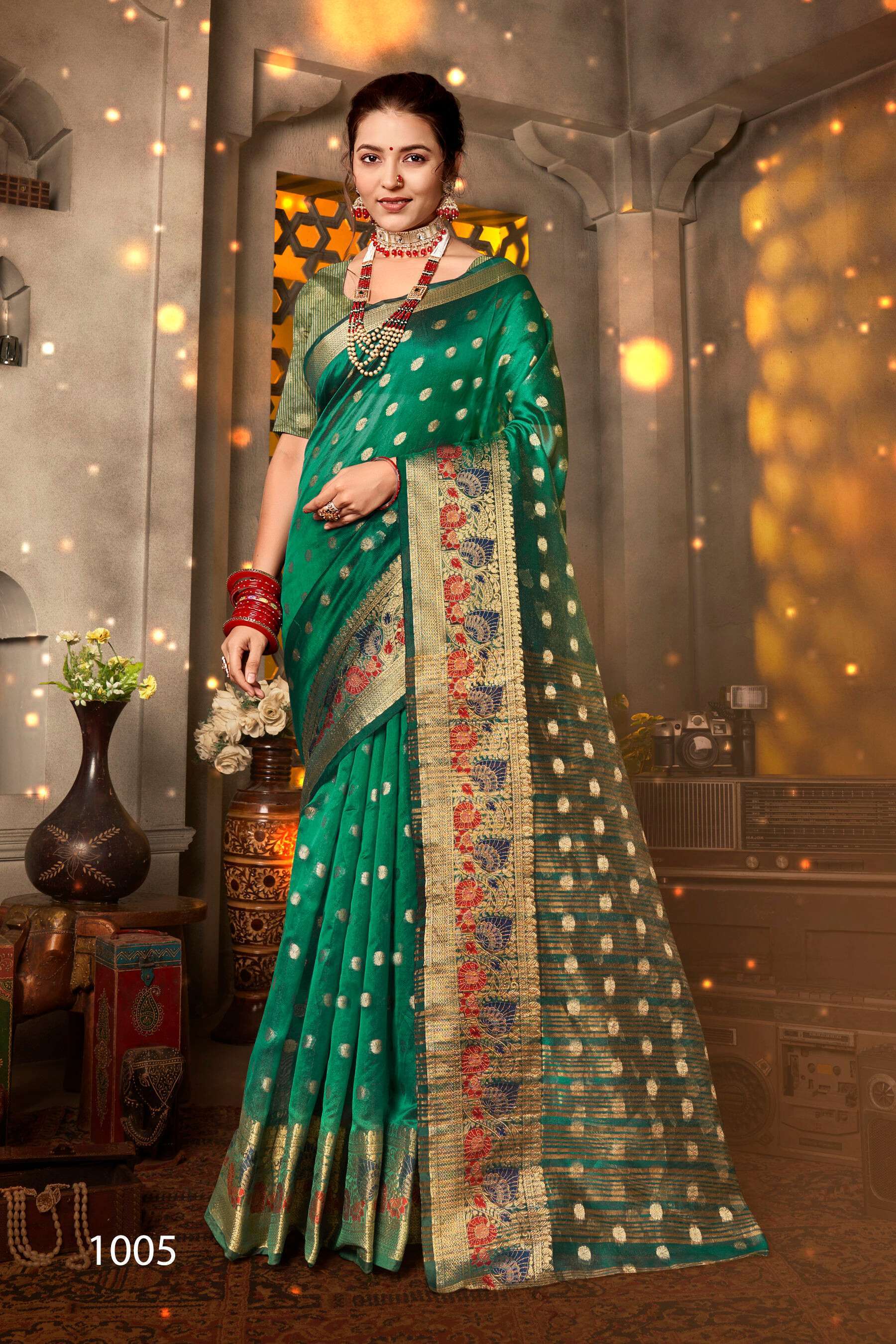 Sakhi Saheli Vol.4 Soft Organzaa Silk Saree Surat saree wholesale market