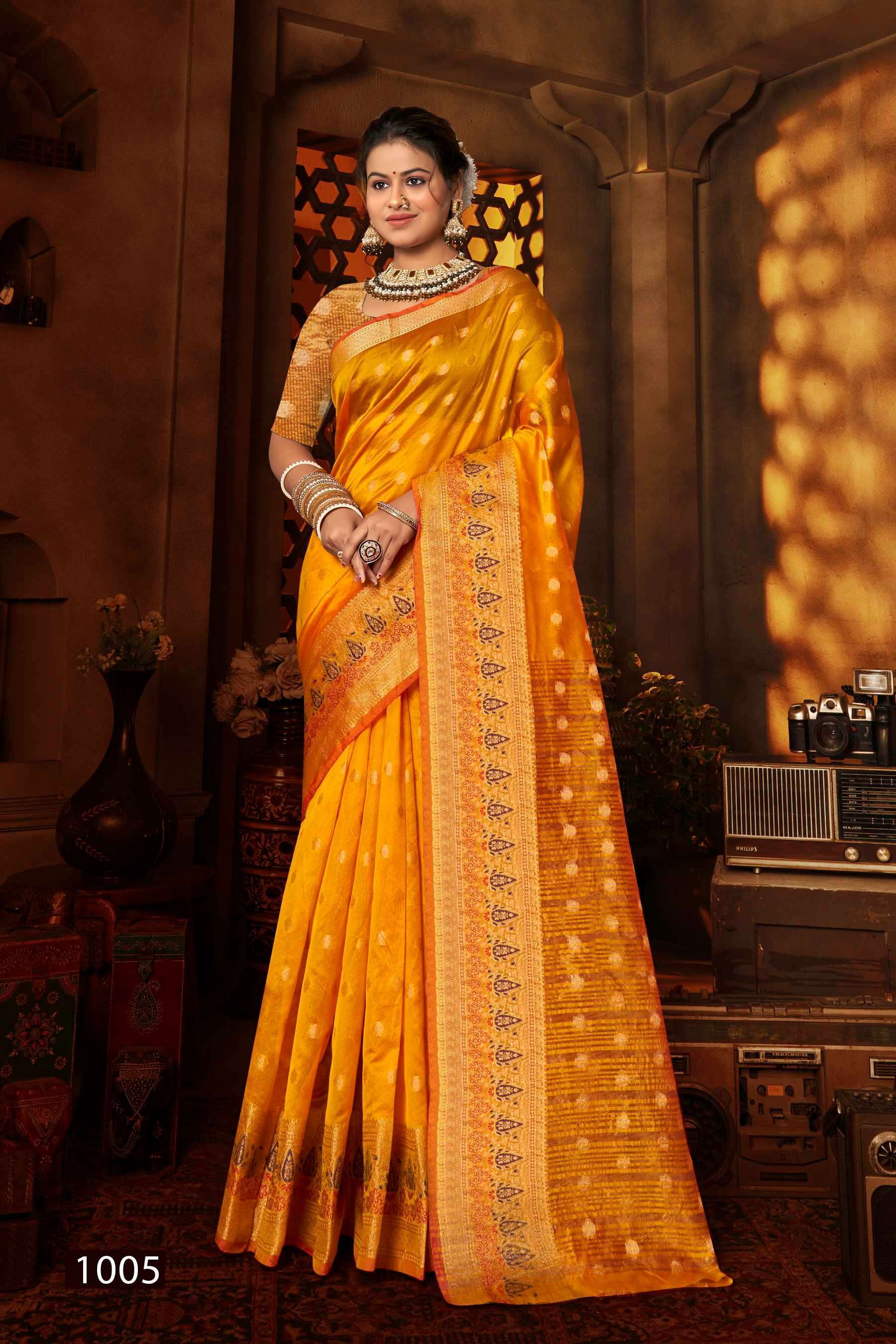 Sakhi Saheli Vol.5 Soft Organzaa Silk Saree Surat saree wholesale market price