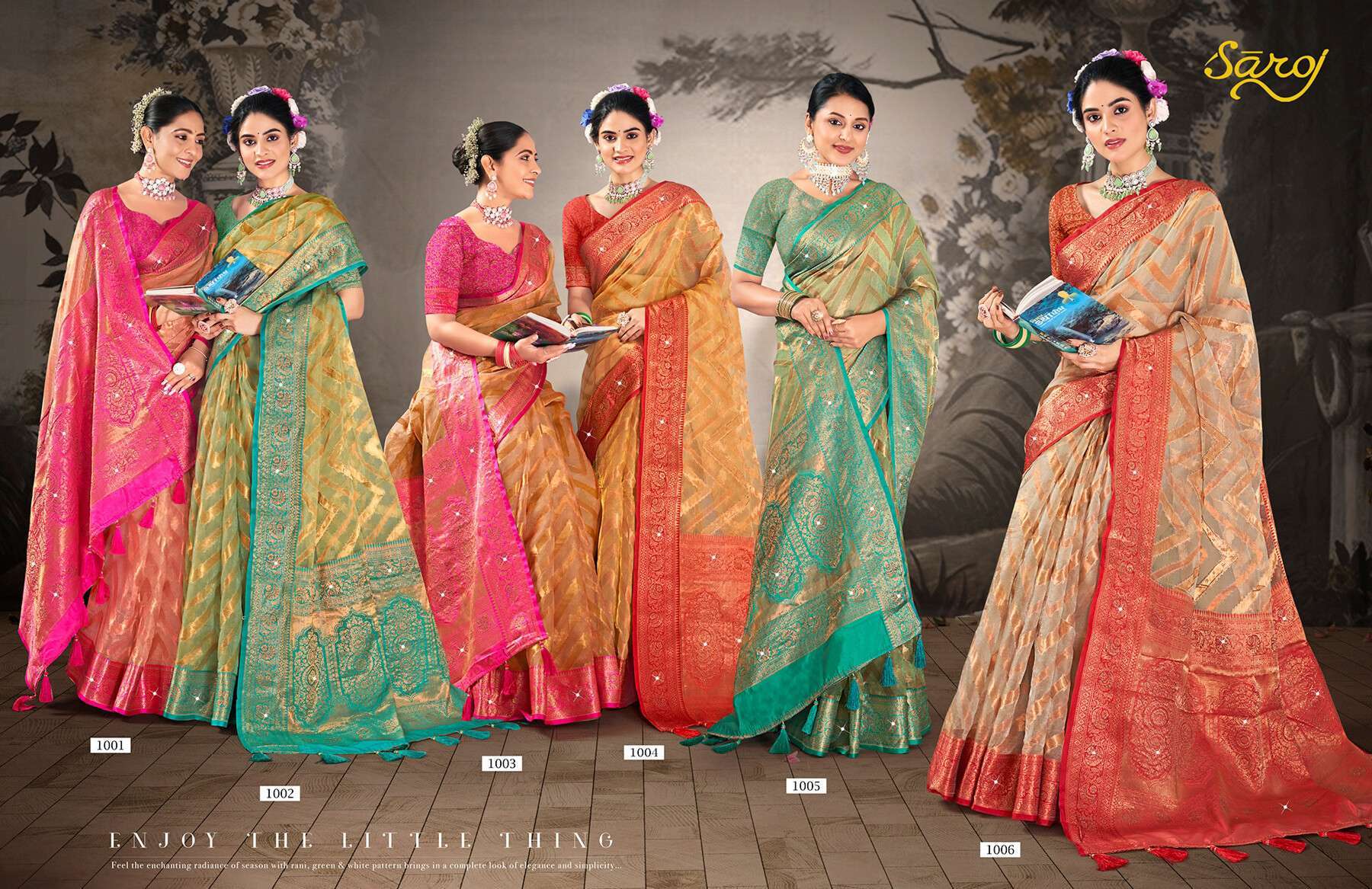 Saroj Aakruti Vol.1 Soft Organza Silk With Heavy Swarovski Work Saree wholesale market in Gujarat