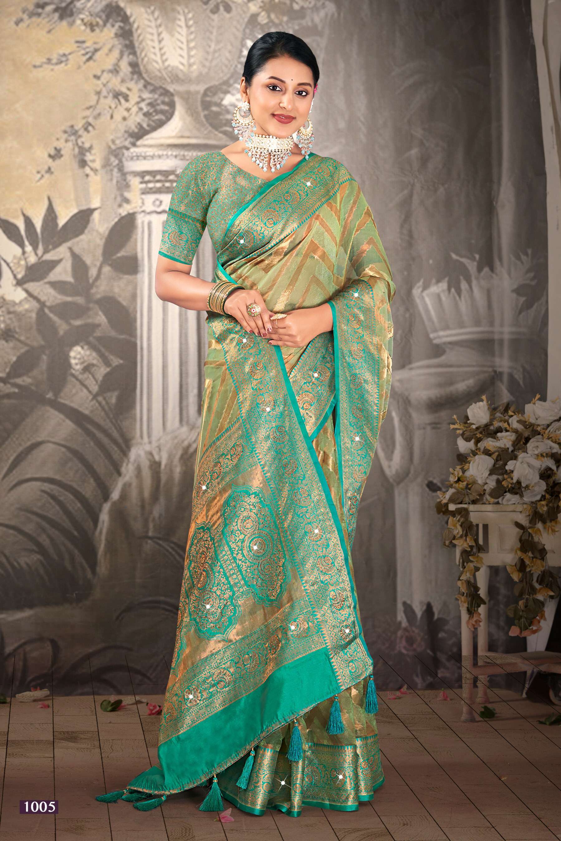 Saroj Aakruti Vol.1 Soft Organza Silk With Heavy Swarovski Work Saree wholesale market in Gujarat