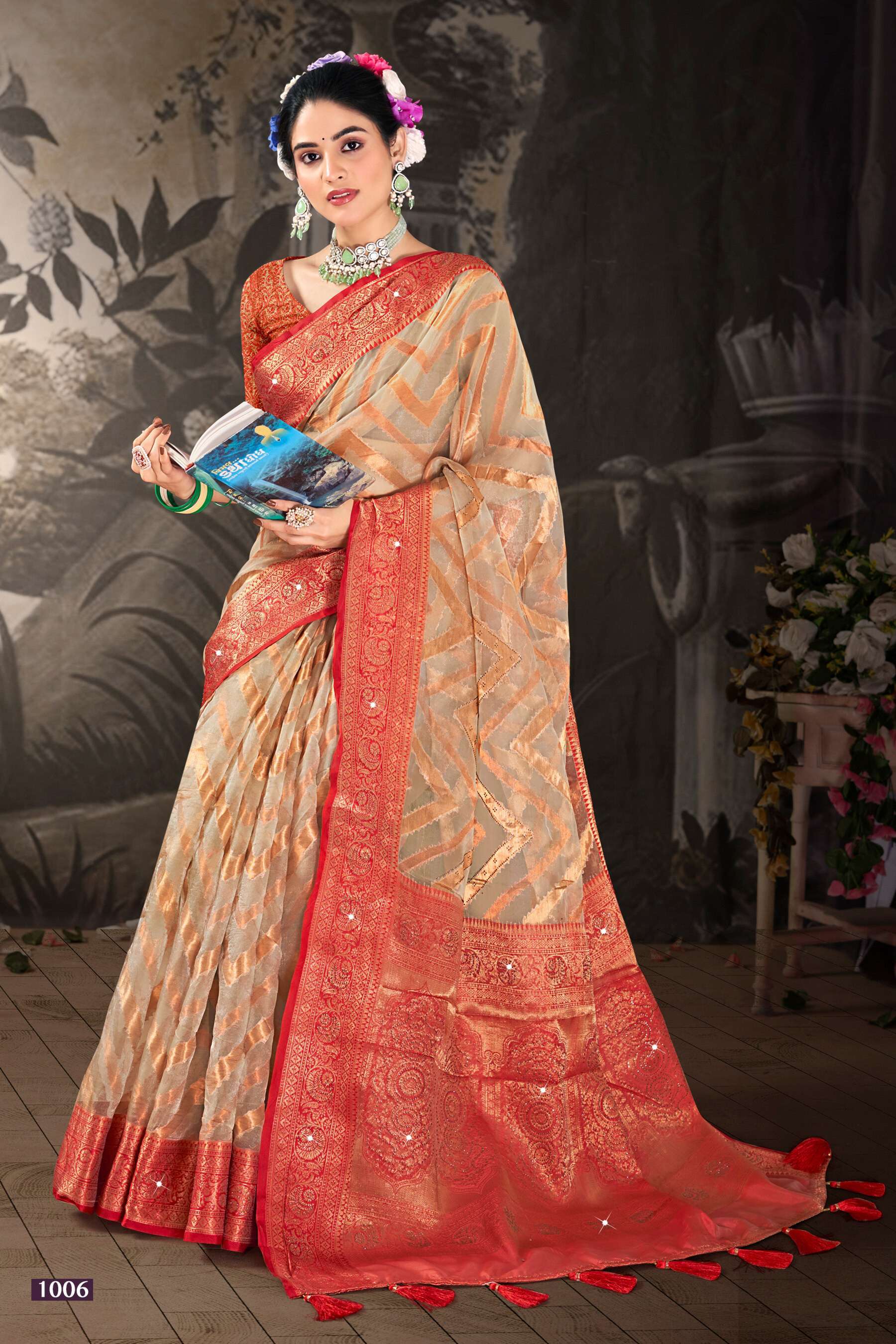 Saroj Aakruti Vol.1 Soft Organza Silk With Heavy Swarovski Work Saree wholesale market in Gujarat