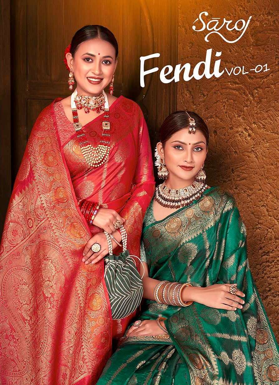 Saroj Fendi Vol - 1 Soft Organza Silk  Surat saree suppliers