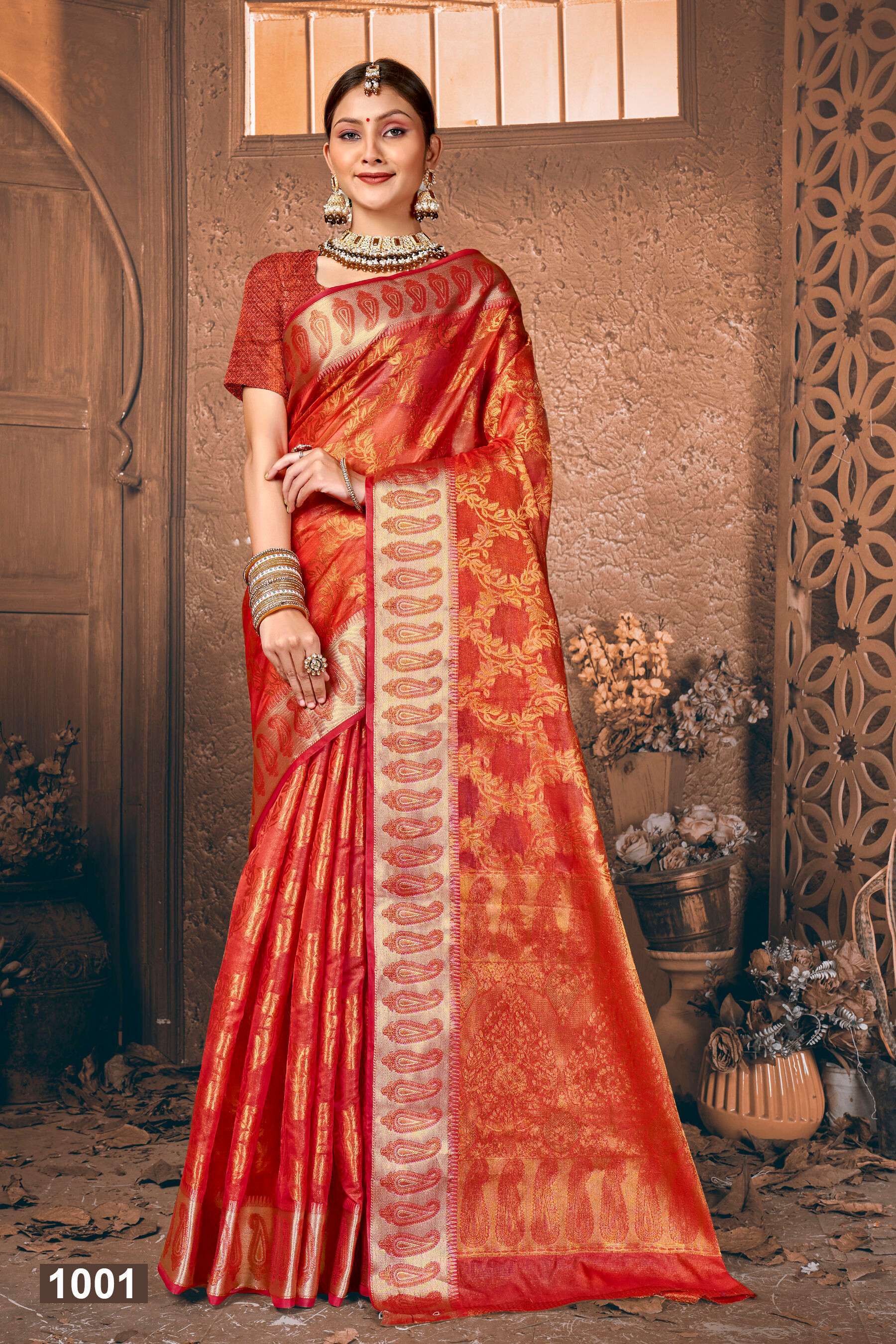 Saroj Fendi Vol 5 Soft Organza Silk Wholesale saree market