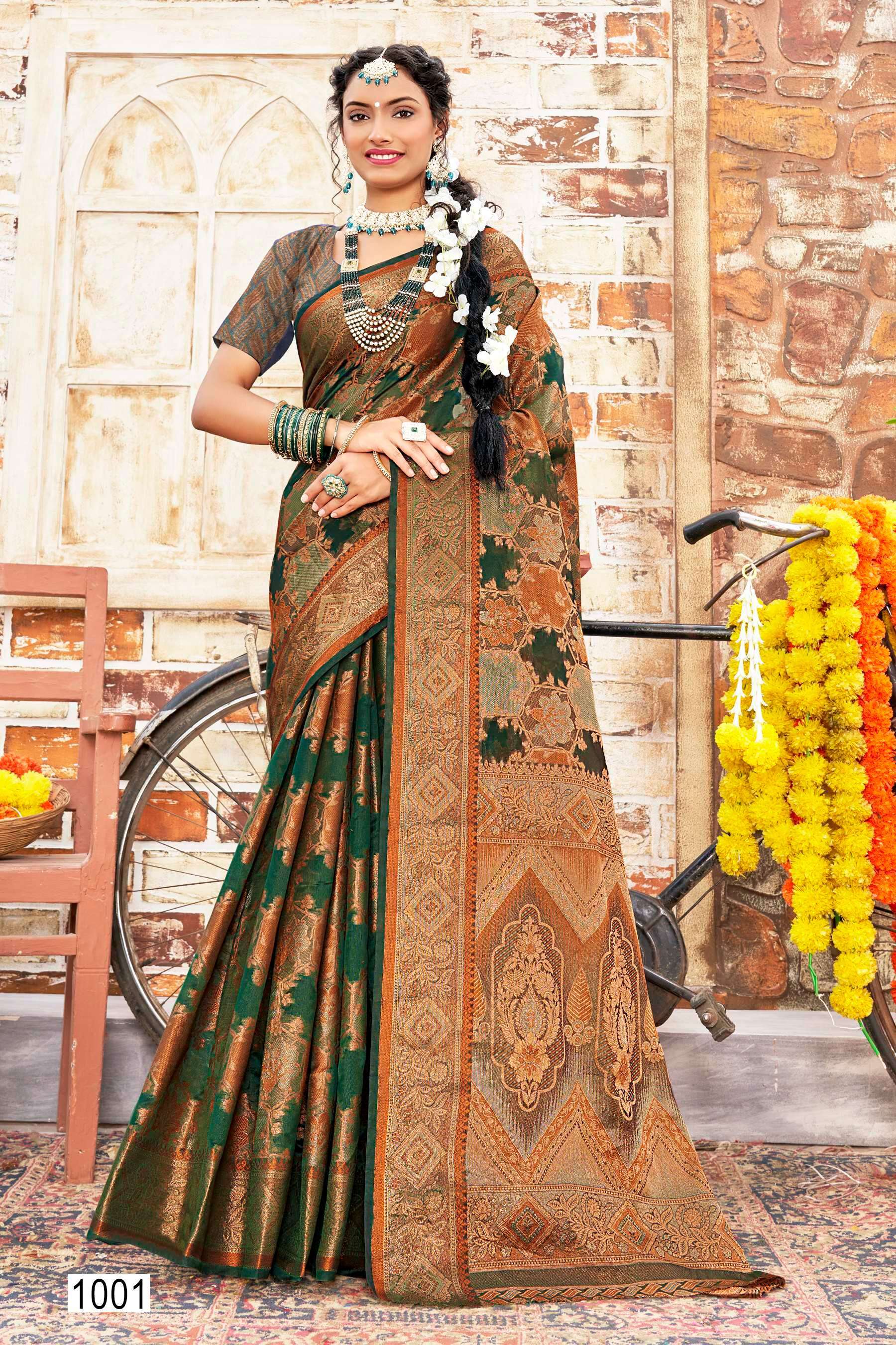 Saroj Jumka  Vol - 6 Soft organza Wholesale sarees online