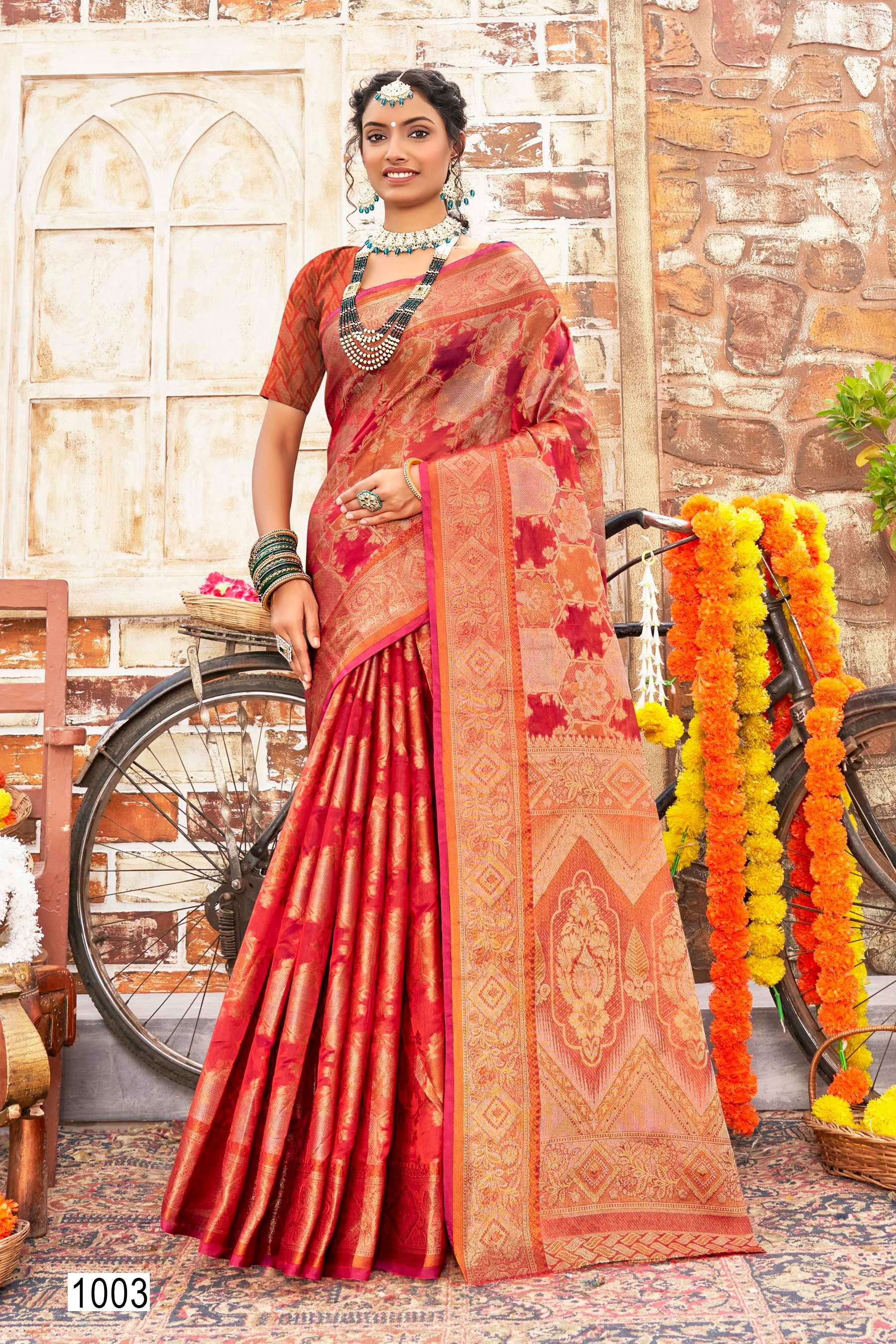 Saroj Jumka  Vol - 6 Soft organza Wholesale sarees online