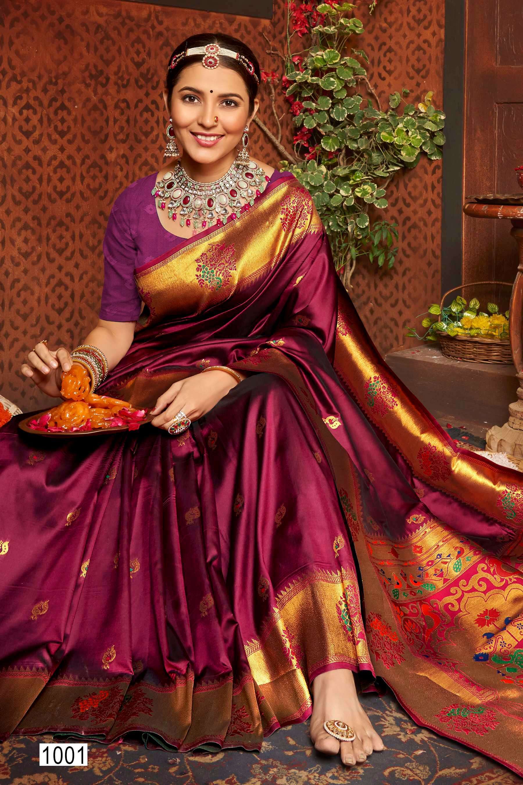 Saroj Paarvati vol.2 50*600 silk saree Wholesale saree market in Jaipur