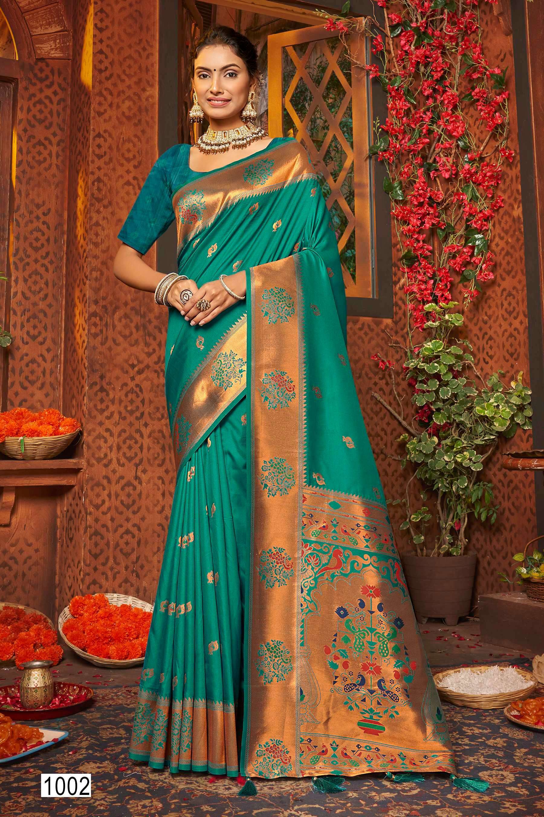 Saroj Paarvati vol.2 50*600 silk saree Wholesale saree market in Jaipur