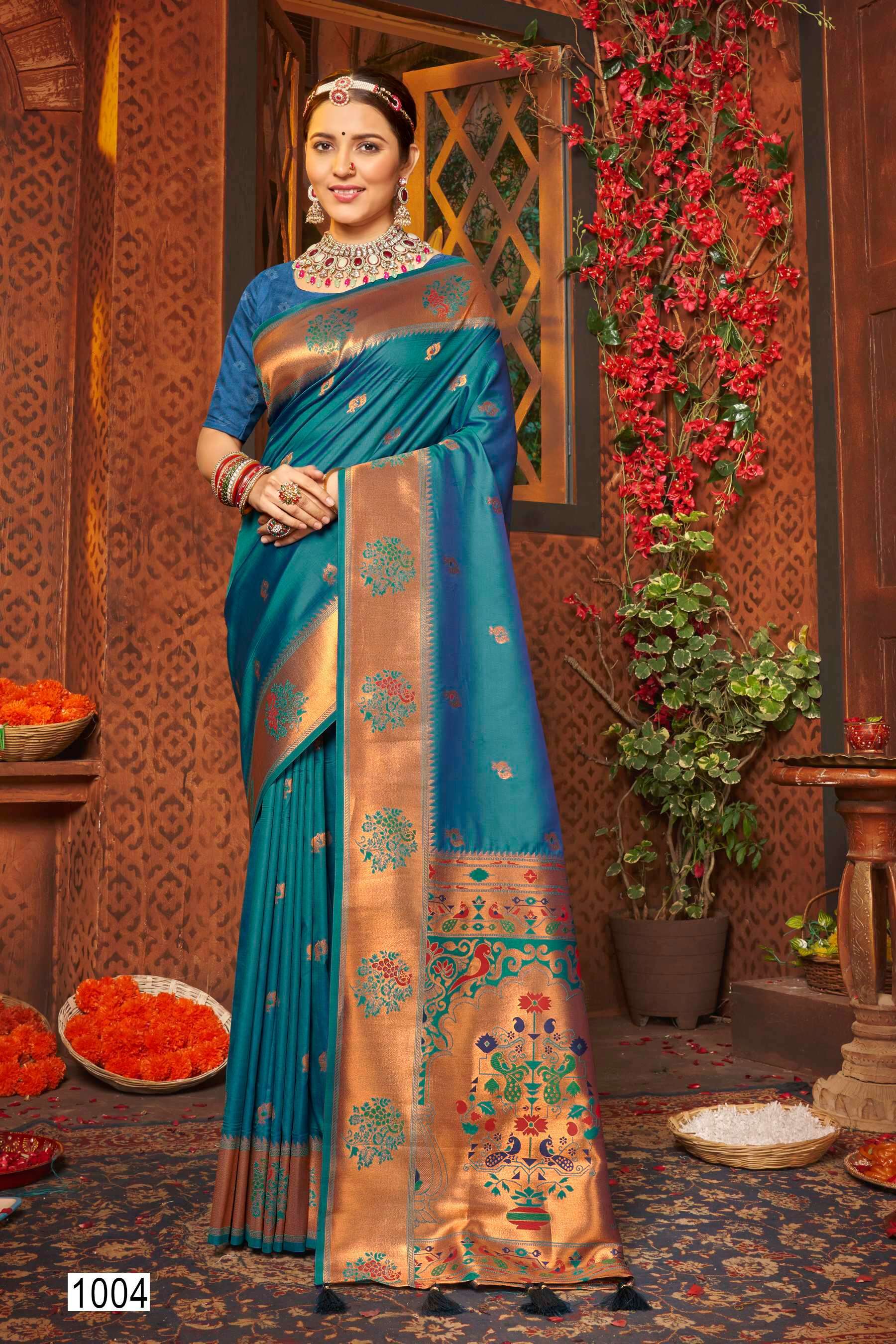 Saroj Paarvati vol.2 50*600 silk saree Wholesale saree market in Jaipur