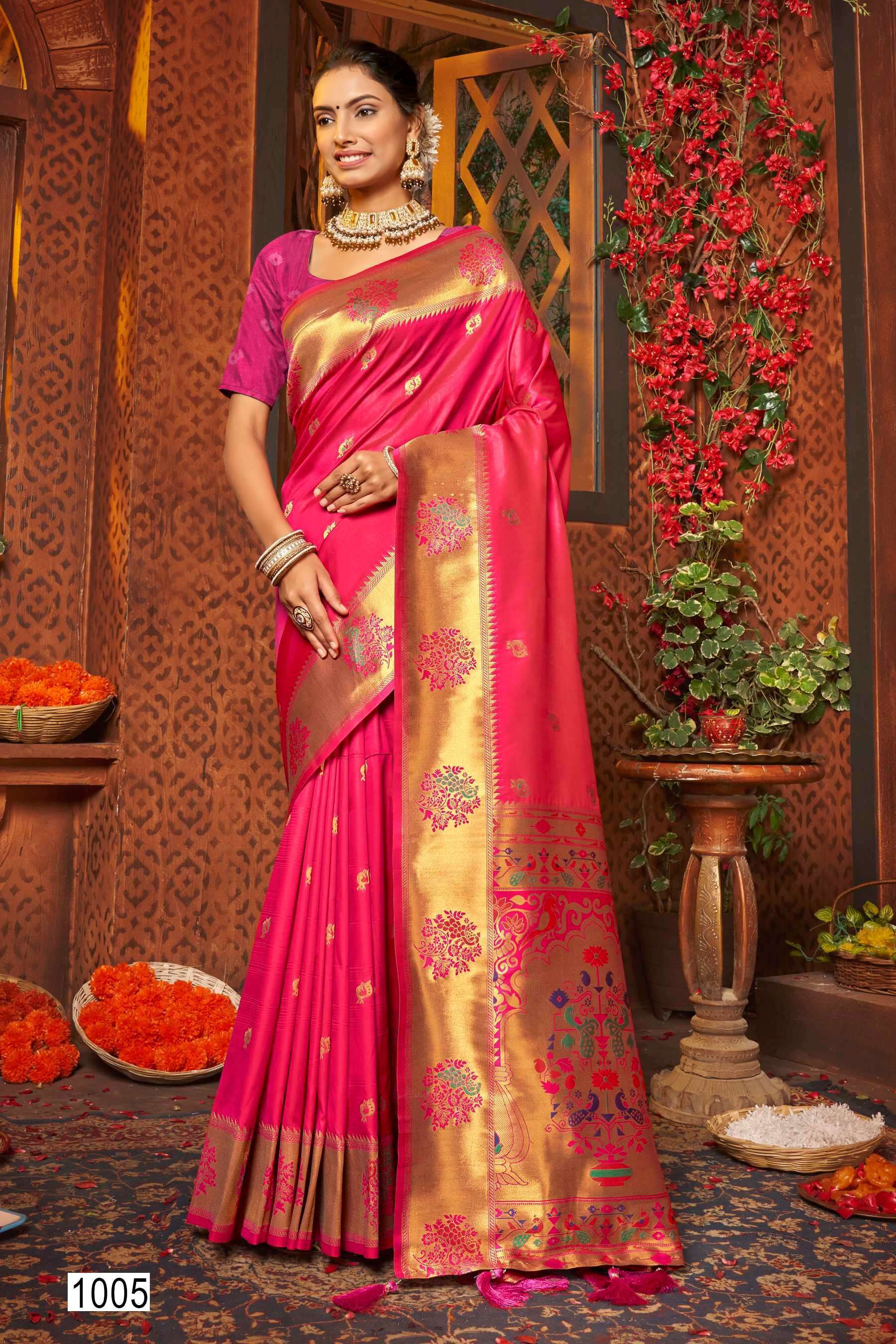 Saroj Paarvati vol.2 50*600 silk saree Wholesale saree market in Jaipur