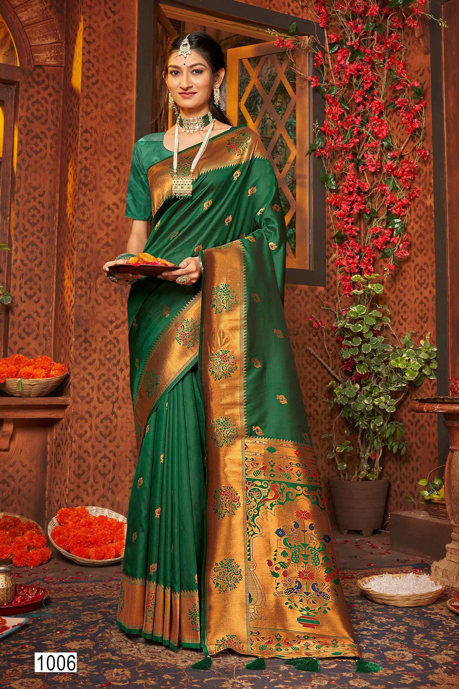 Saroj Paarvati vol.2 50*600 silk saree Wholesale saree market in Jaipur