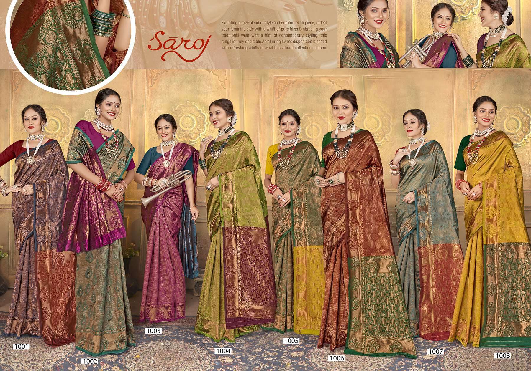 Saroj Sanjivini Vol - 3 Soft Silk Indian saree wholesale market