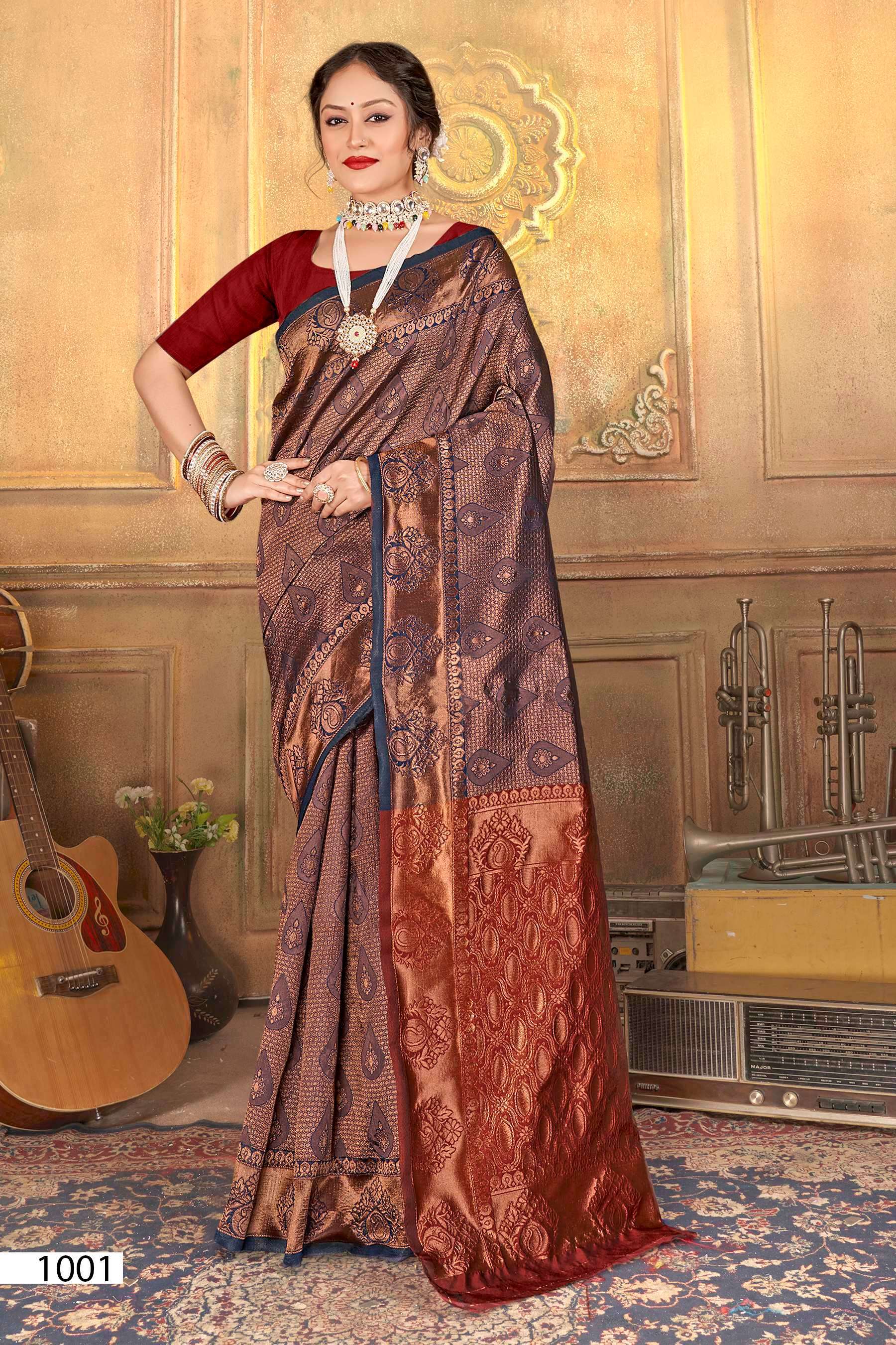 Saroj Sanjivini Vol - 3 Soft Silk Indian saree wholesale market