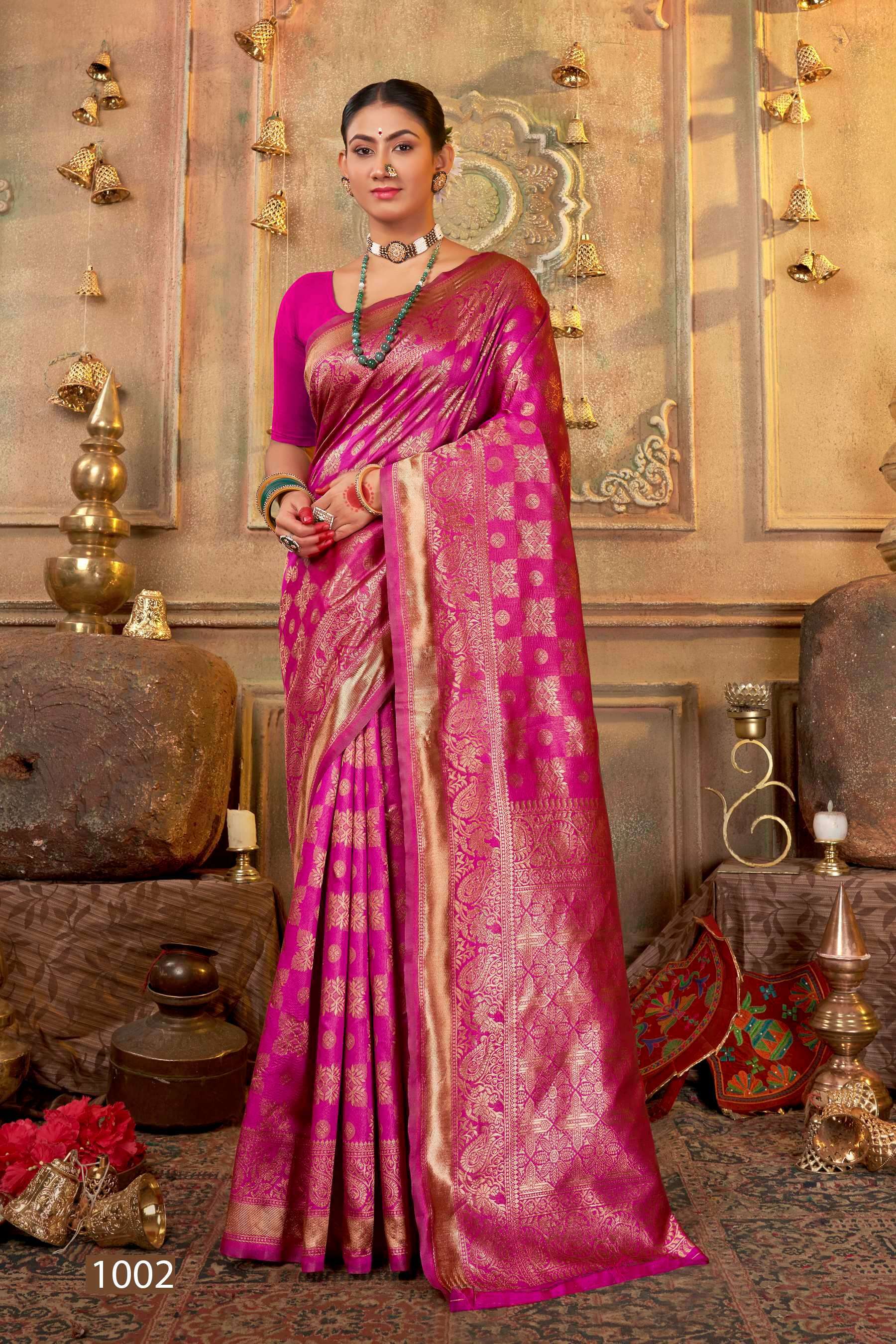 Saroj Shammiana Vol - 5 Soft Lichi Silk  Indian sarees wholesale