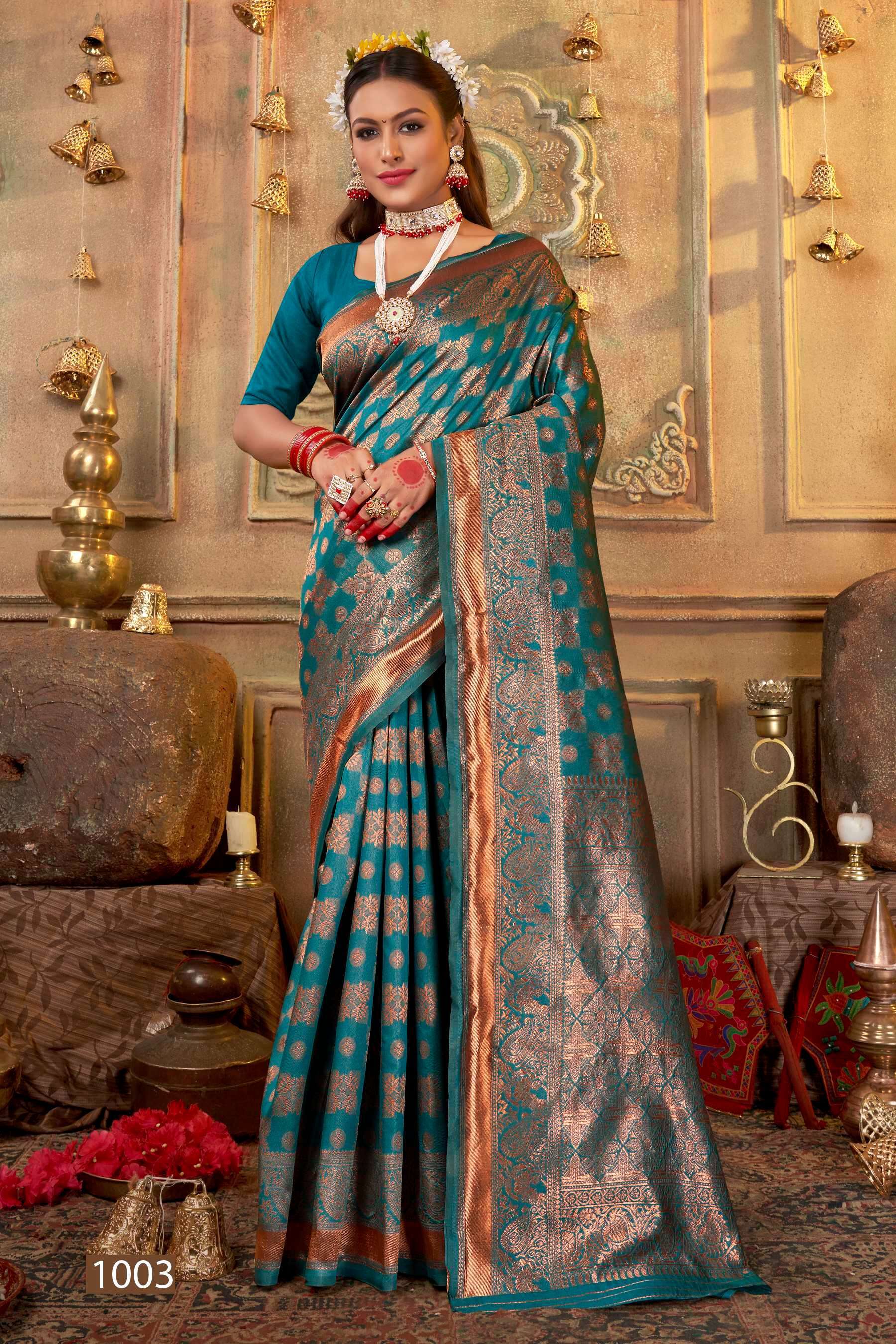 Saroj Shammiana Vol - 5 Soft Lichi Silk  Indian sarees wholesale