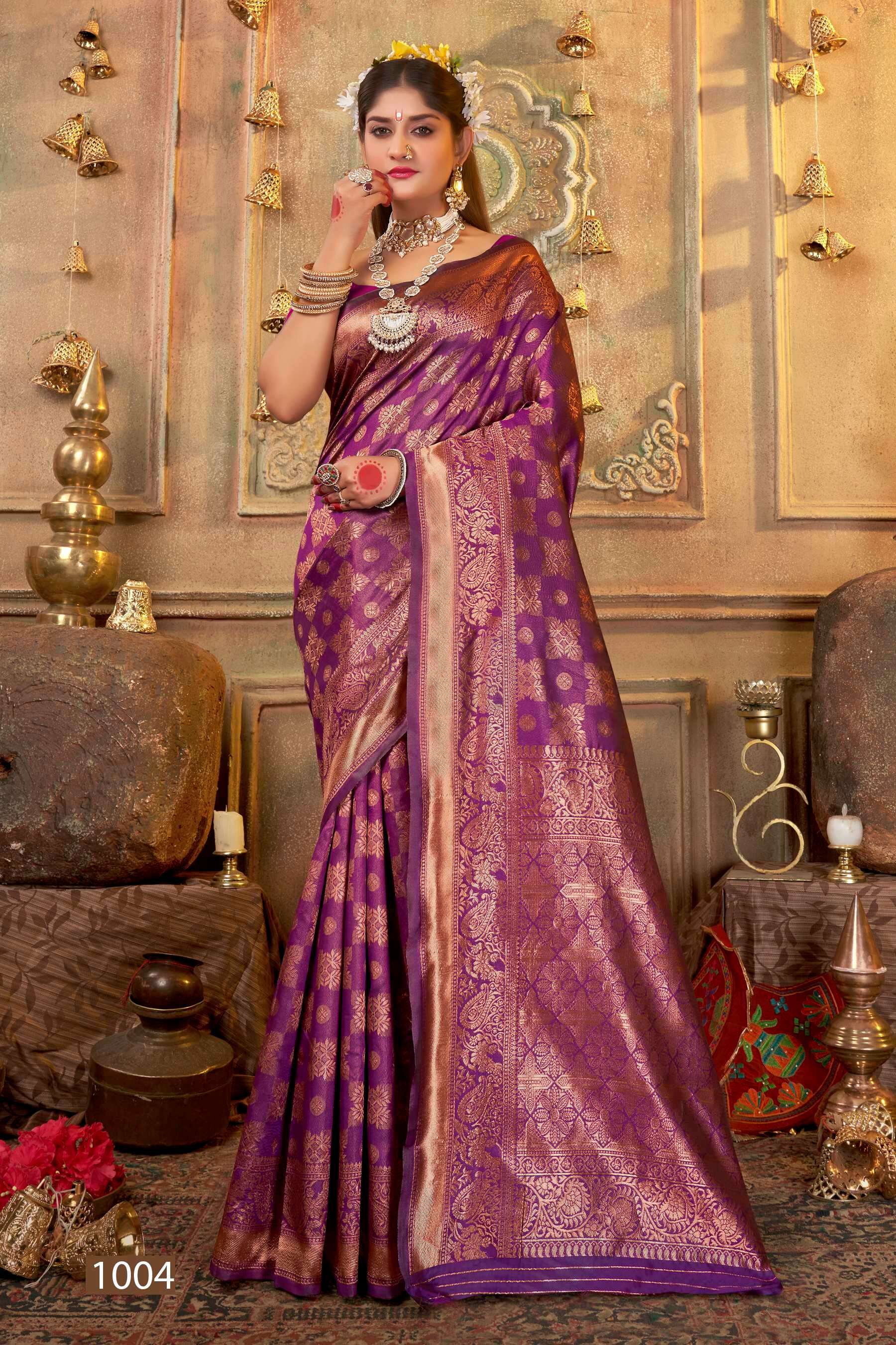 Saroj Shammiana Vol - 5 Soft Lichi Silk  Indian sarees wholesale