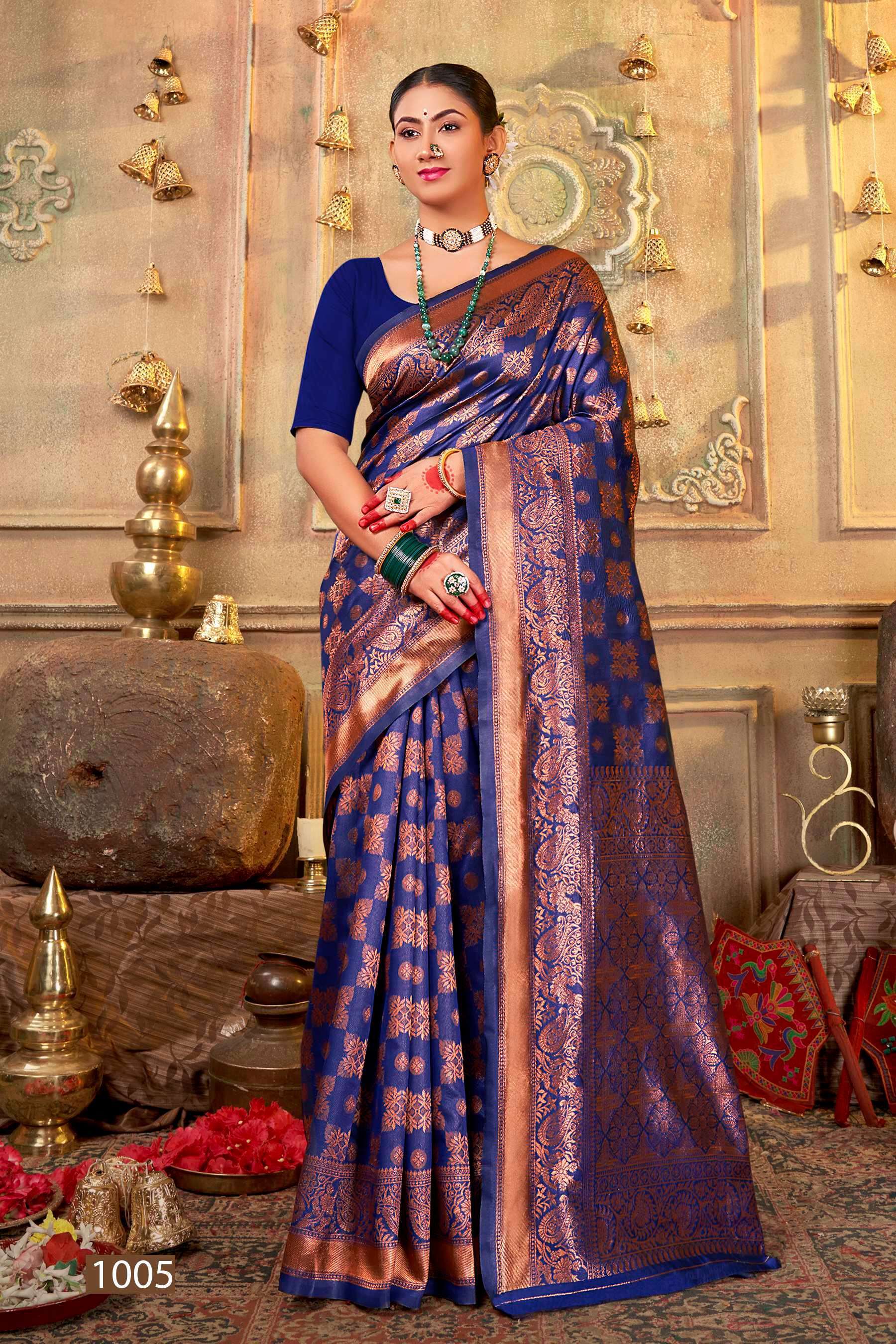Saroj Shammiana Vol - 5 Soft Lichi Silk  Indian sarees wholesale