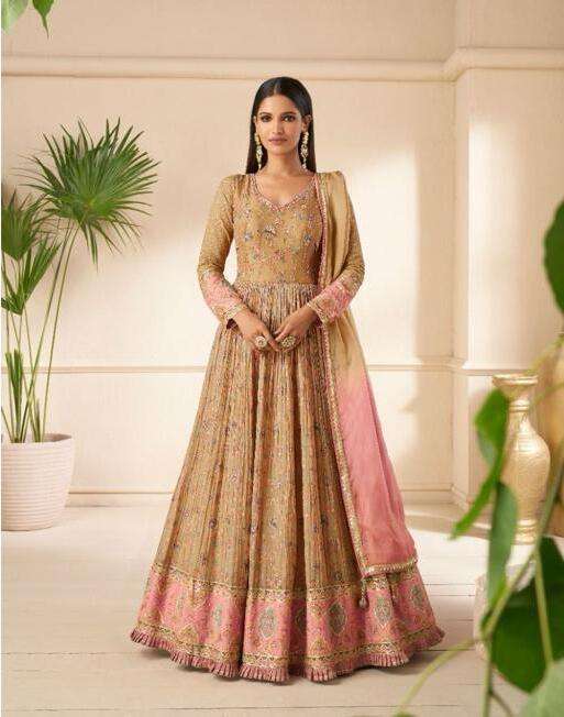Sayuri Khwaab Real Georgette Gown With Dupatta wholesale prices