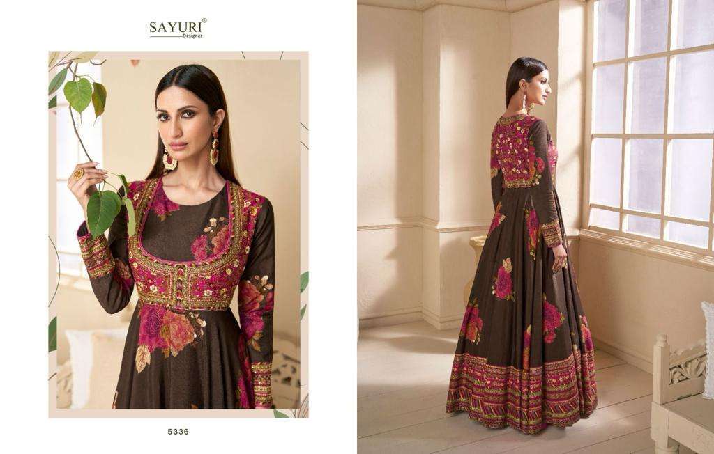 Sayuri Khwaab Real Georgette Gown With Dupatta wholesale prices