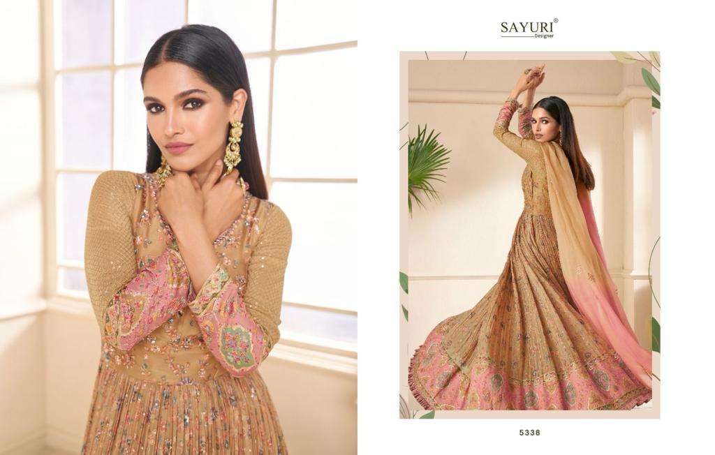 Sayuri Khwaab Real Georgette Gown With Dupatta wholesale prices