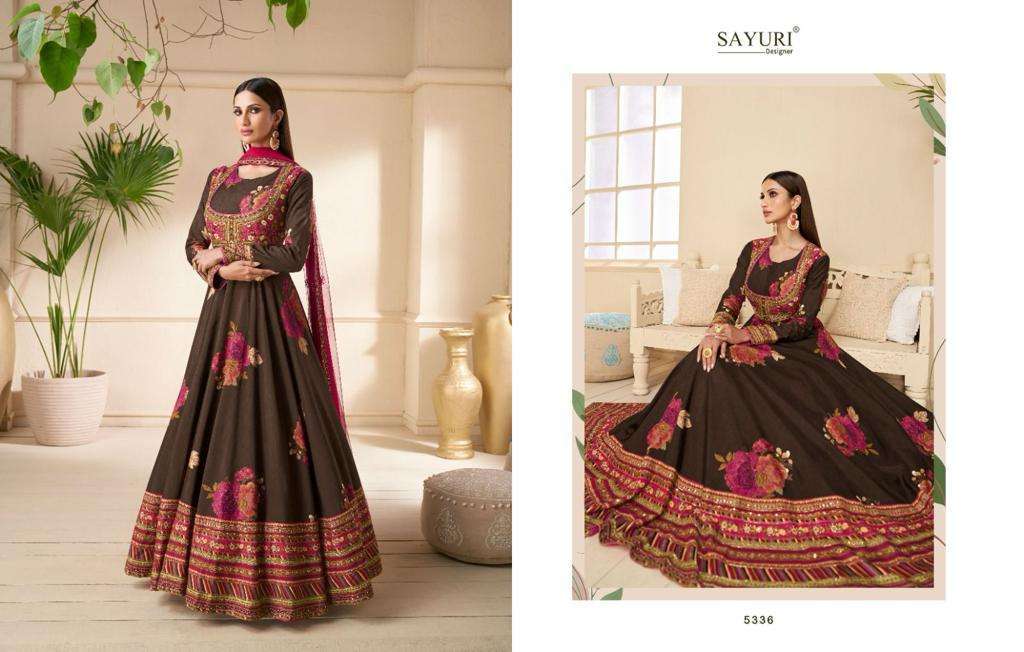 Sayuri Khwaab Real Georgette Gown With Dupatta wholesale prices