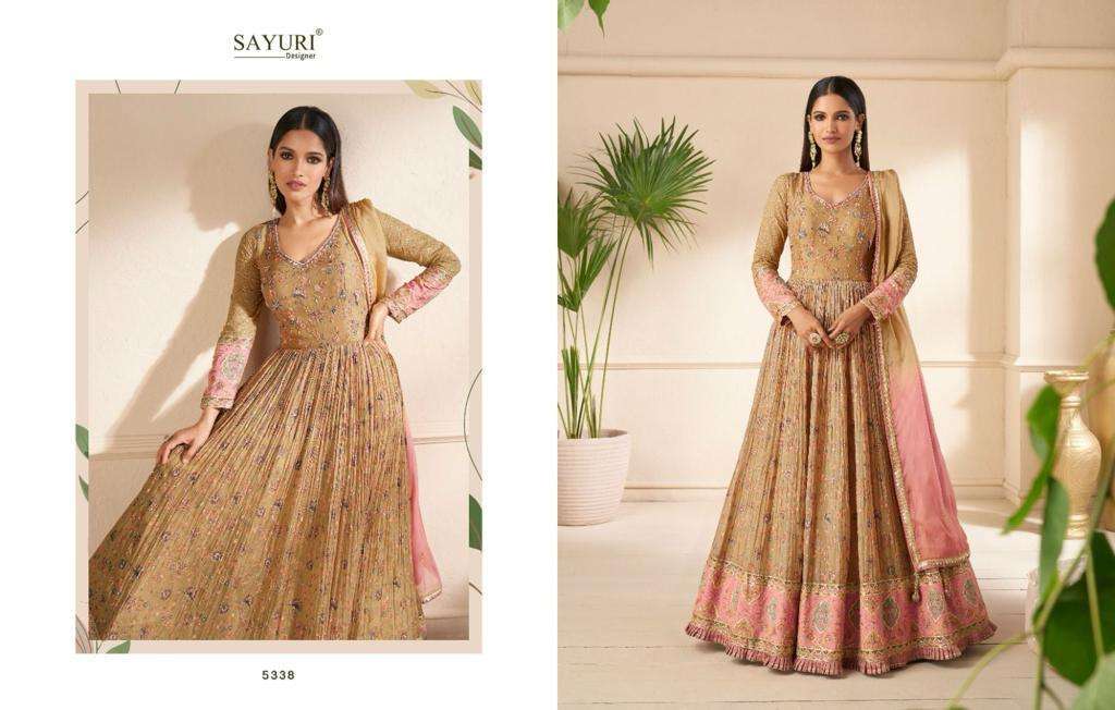 Sayuri Khwaab Real Georgette Gown With Dupatta wholesale prices