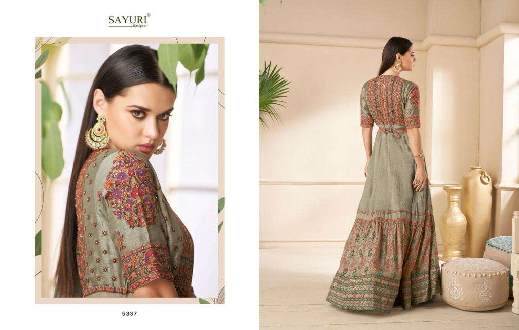Sayuri Khwaab Real Georgette Gown With Dupatta wholesale prices