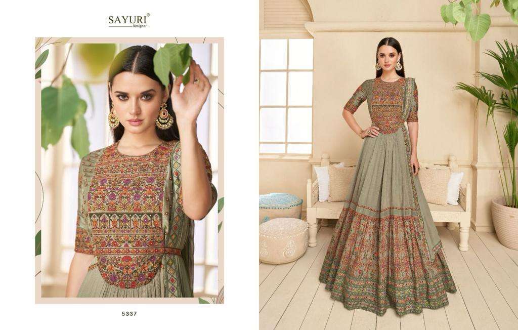 Sayuri Khwaab Real Georgette Gown With Dupatta wholesale prices