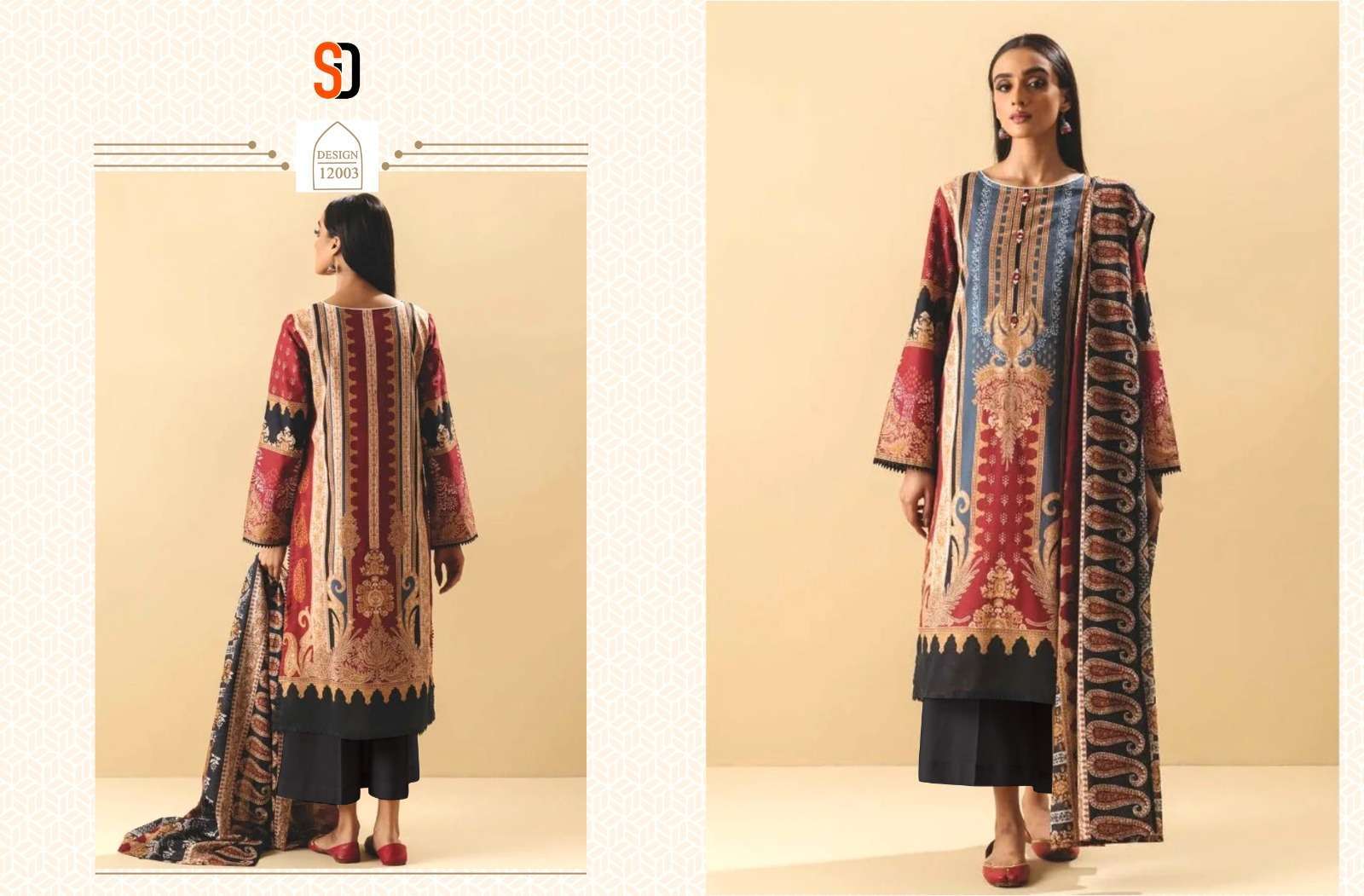 Shraddha Vintage Vol 12 Chiffon Dupatta Pakistani Suits  Surat wholesale designer salwar kameez
