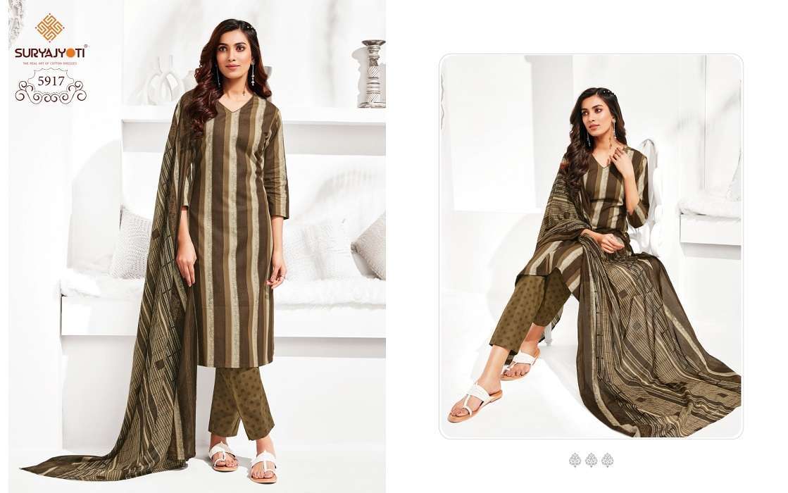 Suryajyoti Trendy Cotton Vol – 59 -Dress Material Women dress materials wholesale in Surat