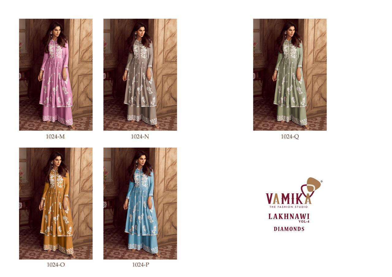 Vamika LAKHNAVI VOL-4   Kurti material wholesale in India