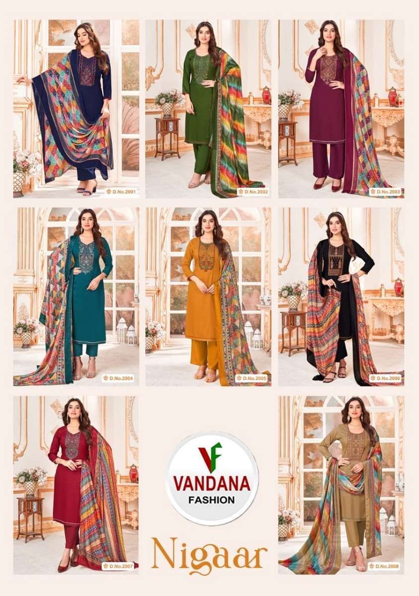 Vandana Nigaar Vol-2 -Dress Material designs for wholesale
