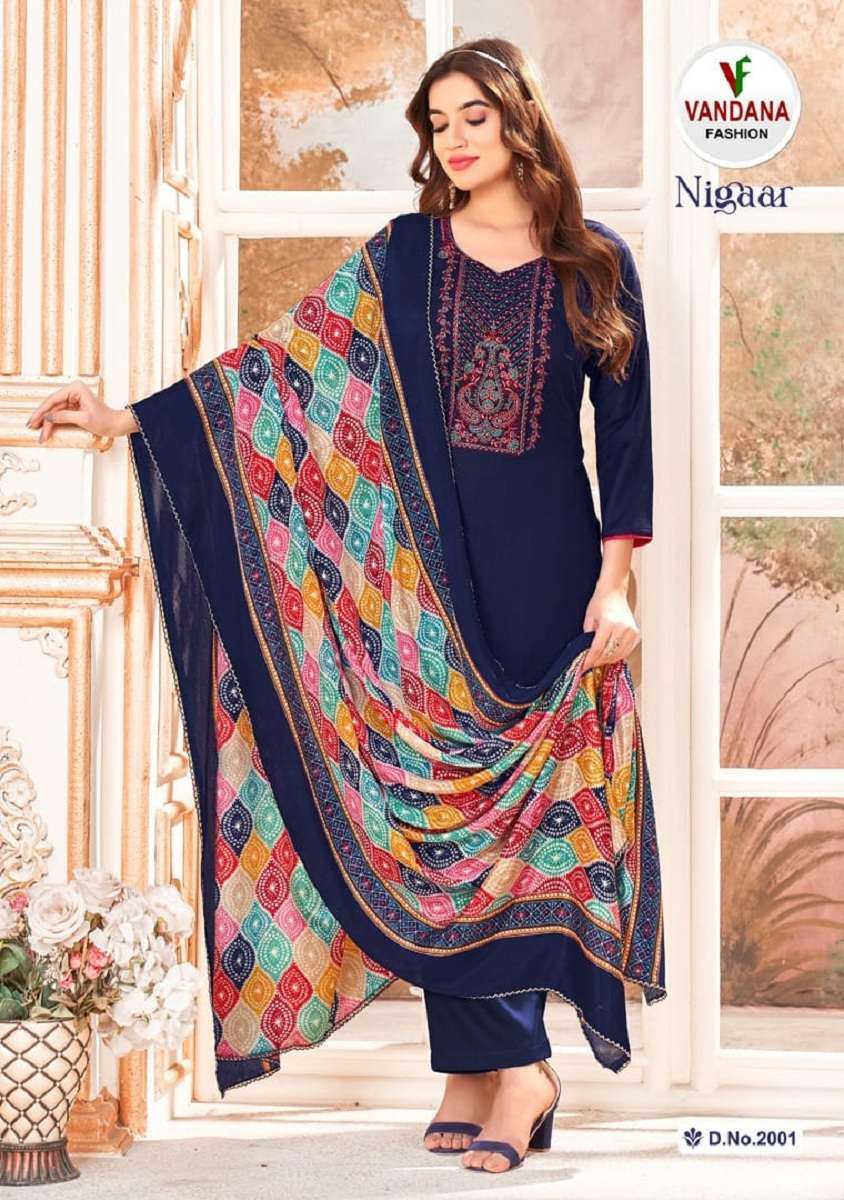 Vandana Nigaar Vol-2 -Dress Material designs for wholesale