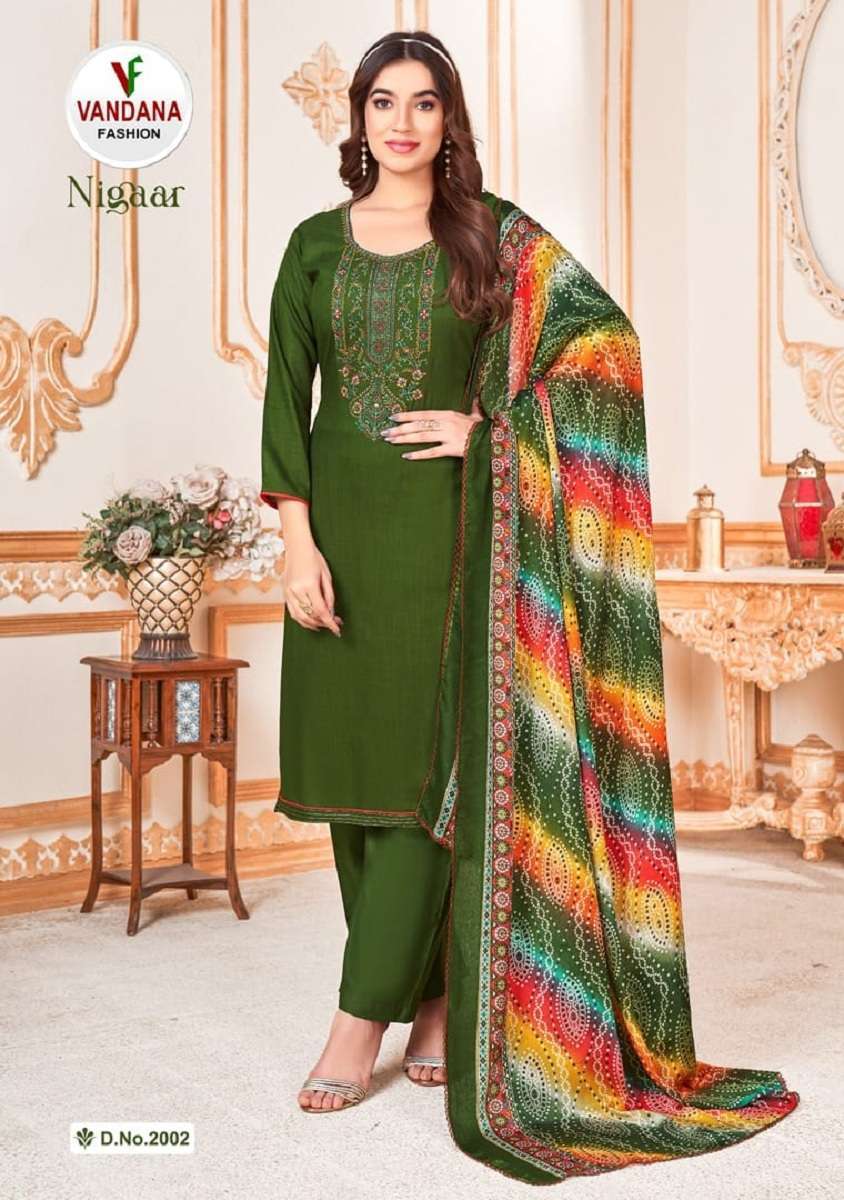 Vandana Nigaar Vol-2 -Dress Material designs for wholesale