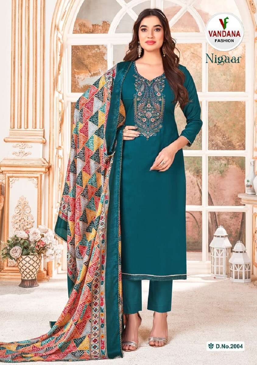 Vandana Nigaar Vol-2 -Dress Material designs for wholesale