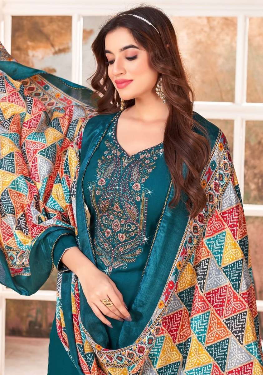 Wholesale Dress Material Anjubaa Vol 18 Designer Wear Silk Gown Collection  Design Catalog