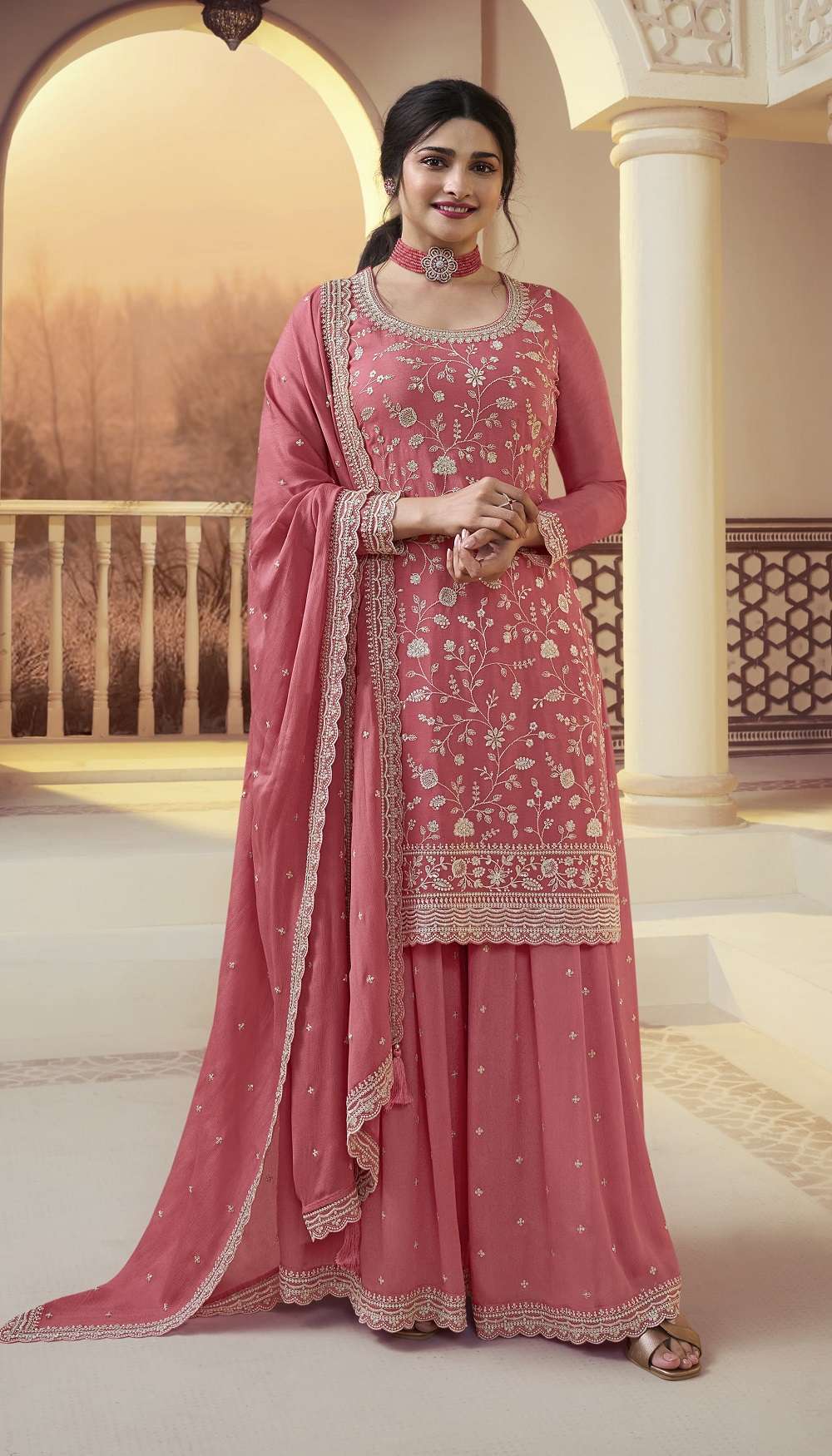 Vinay Kaseesh Suhaani Chinnon Embroidery Salwar Suits Surat Wholesale Salwar Kameez Catalogue