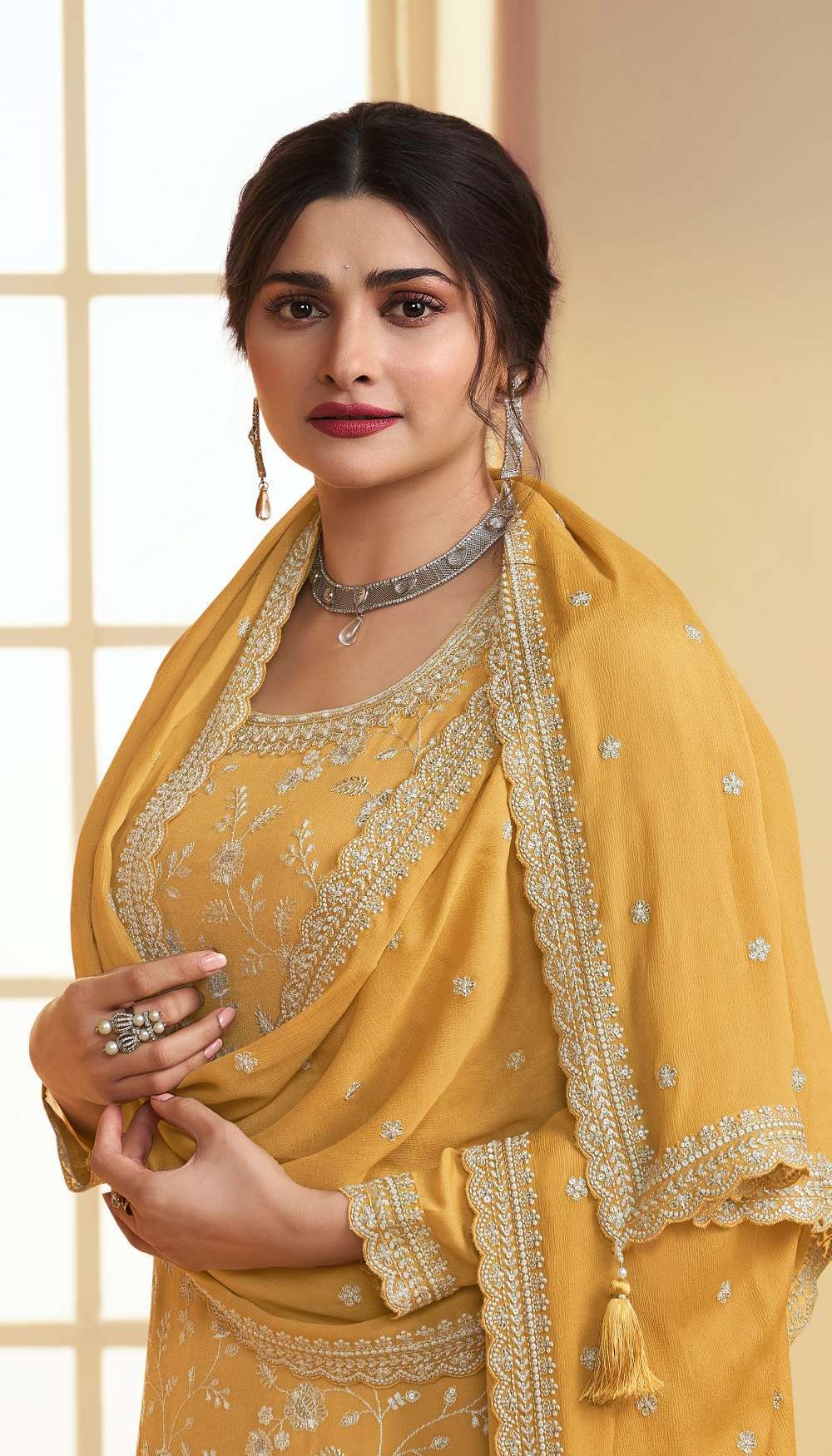 Vinay Kaseesh Suhaani Chinnon Embroidery Salwar Suits Surat Wholesale Salwar Kameez Catalogue