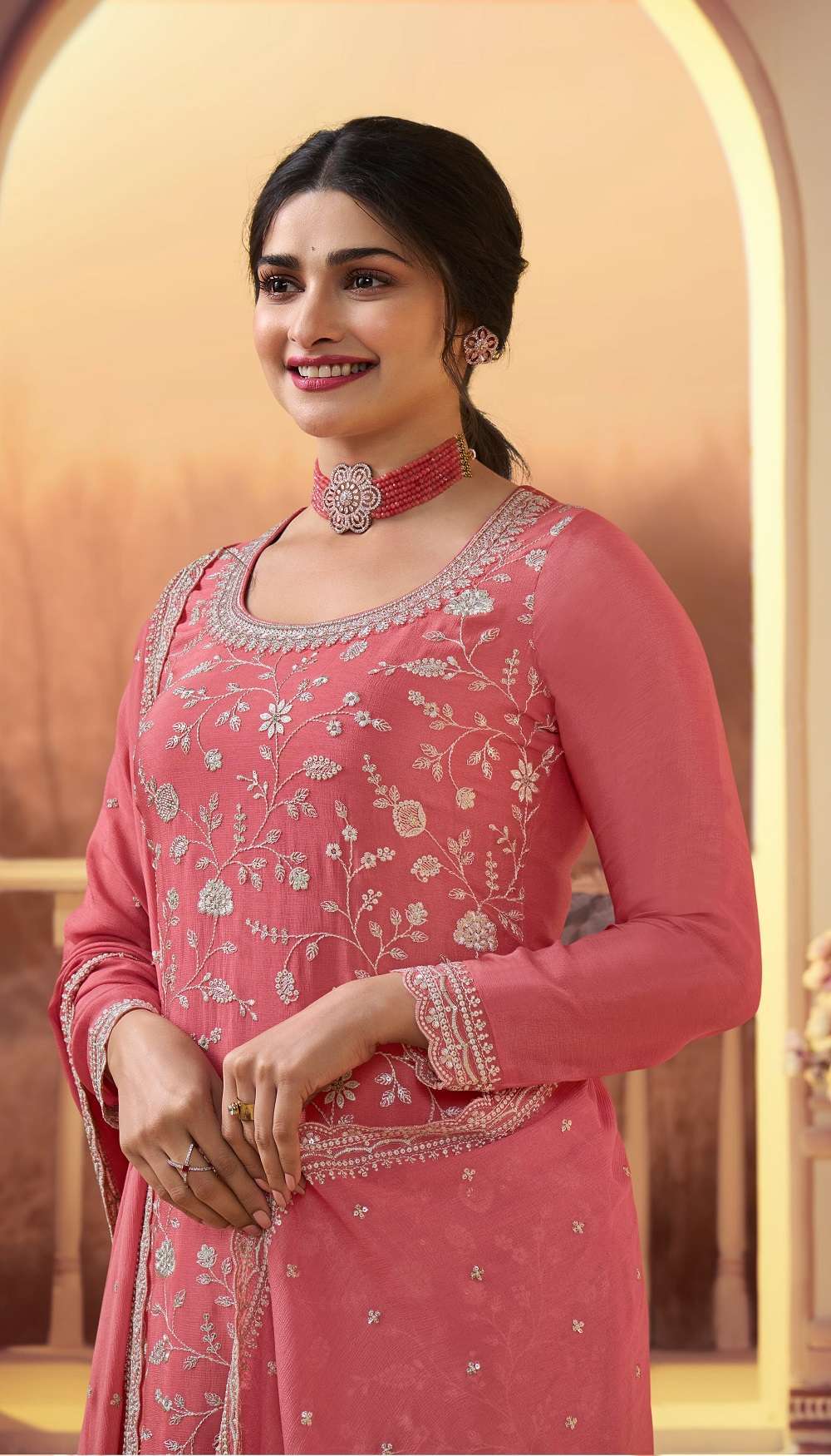 Vinay Kaseesh Suhaani Chinnon Embroidery Salwar Suits Surat Wholesale Salwar Kameez Catalogue