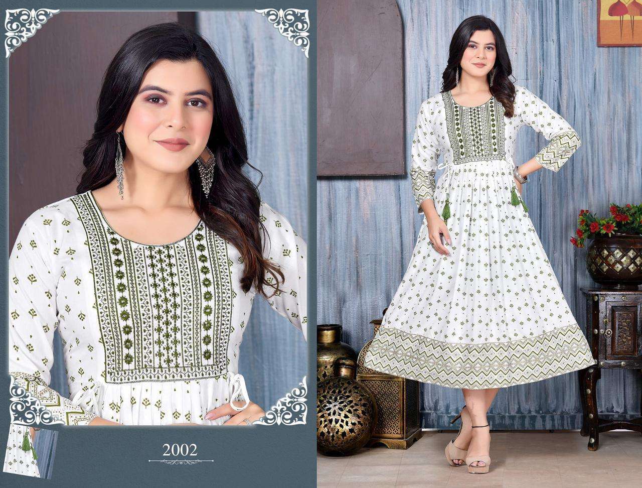  WHITE DOVE LADY Kurti fabric manufacturers