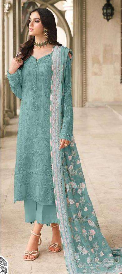 Zaha Gulaal 10145 A To D Faux Georgette Pakistani Suits salwar kameez wholesale