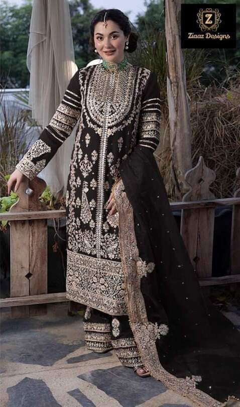 Ziaaz Designs 393 Semi Stitched Georgette Pakistani suits wholesale price list