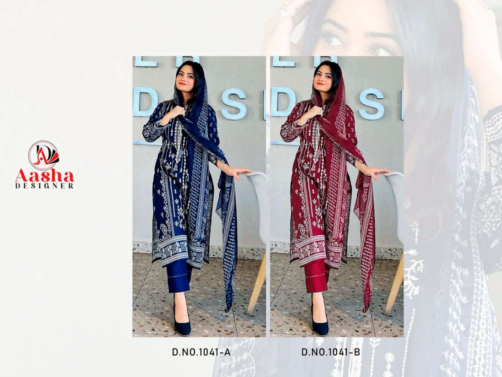Aasha Harsha Vol 2 Chiffon Salwar kameez wholesale suppliers