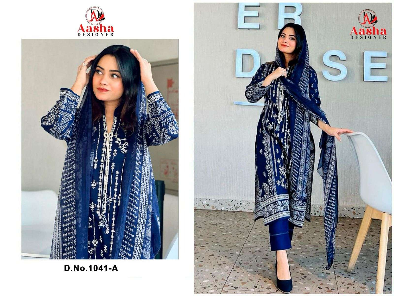 Aasha Harsha Vol 2 Chiffon Salwar kameez wholesale suppliers