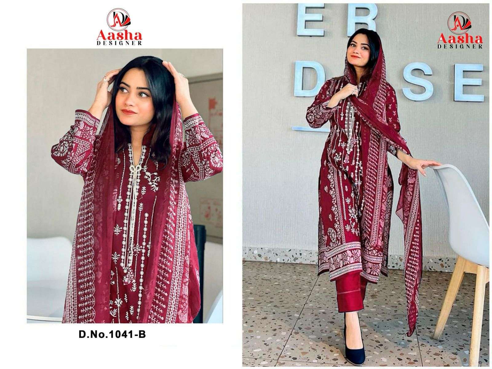 Aasha Harsha Vol 2 Chiffon Salwar kameez wholesale suppliers