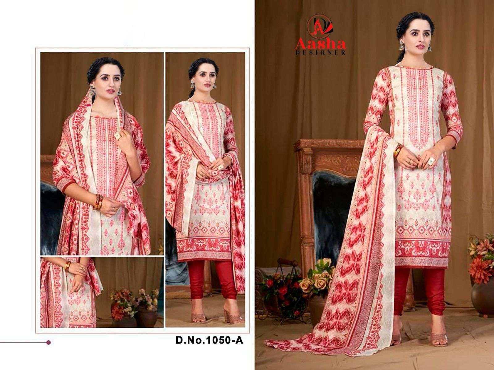 Aasha Harsha Vol 3 Cotton Dupatta Indian Salwar Kameez Wholesale in Gujarat