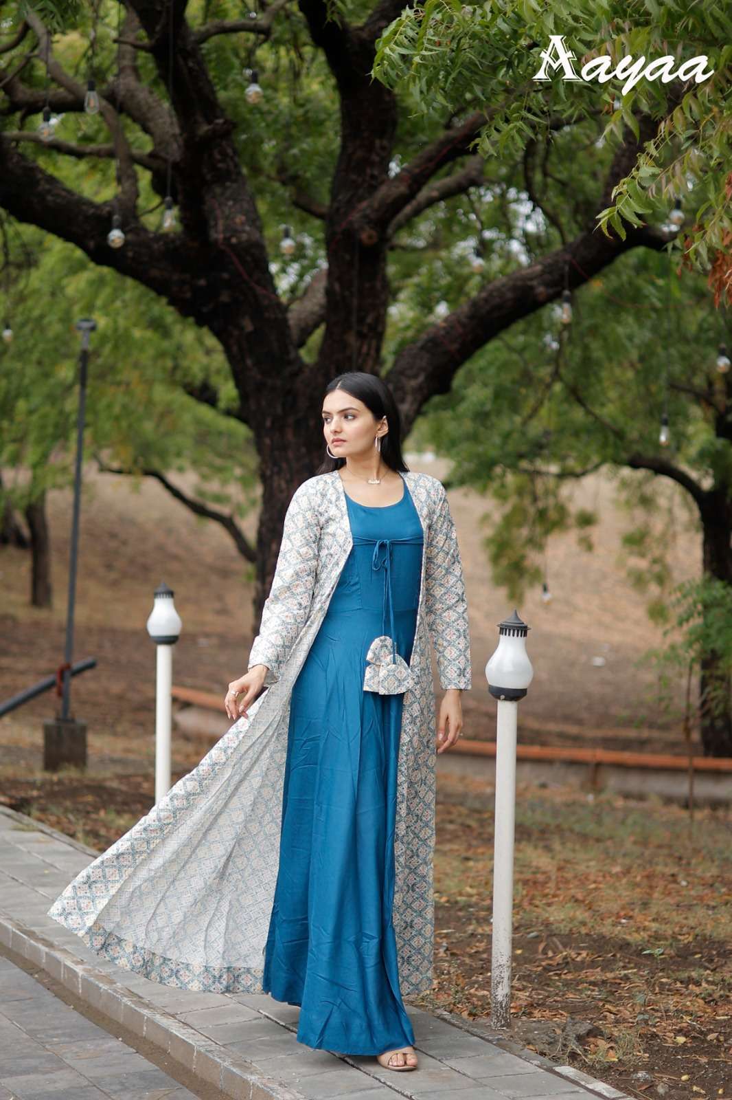 Aayaa Vol 15 Gown Kurti manufacturer in Surat