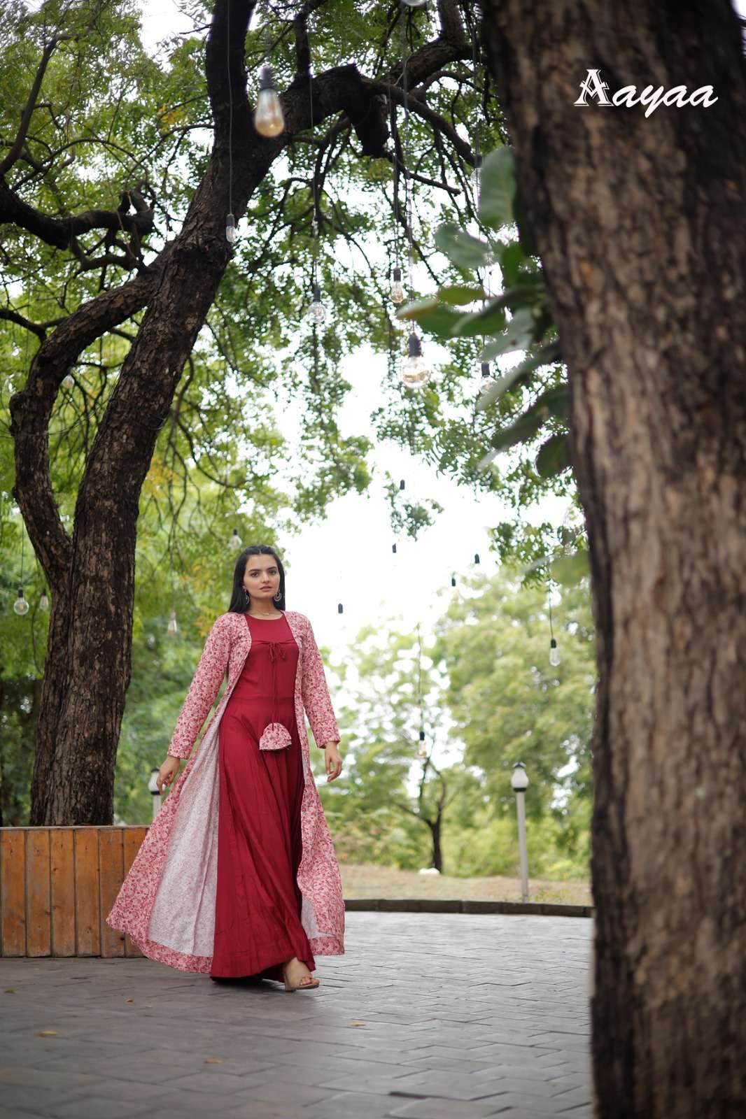 Aayaa Vol 15 Gown Kurti manufacturer in Surat
